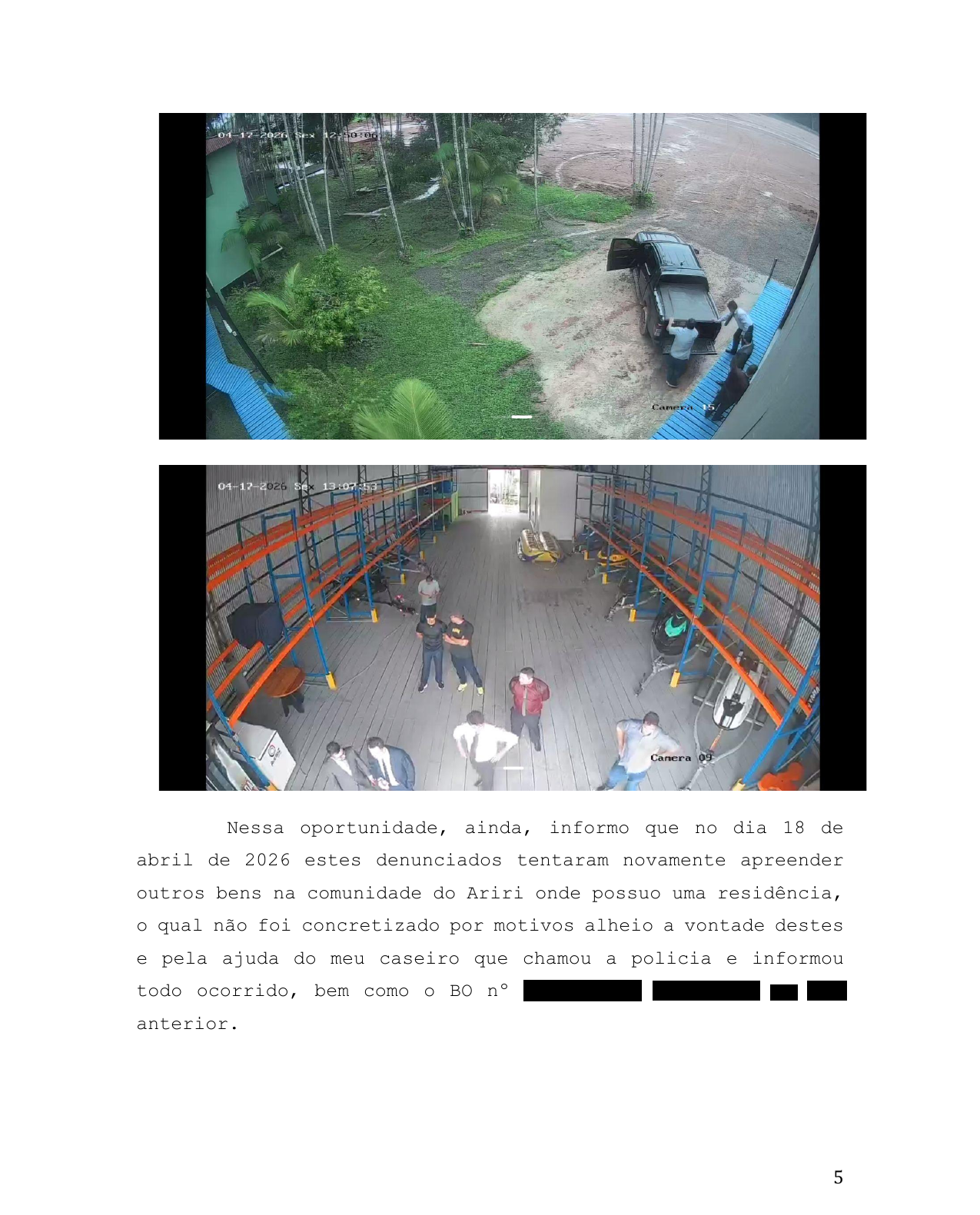 Página 5 — Representação à OAB/AP — pedido de exclusão dos advogados (com dados sensíveis redigidos)